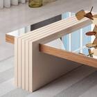 Mesa De Centro Giovana Com Espelho Nature Off White Tana Decor