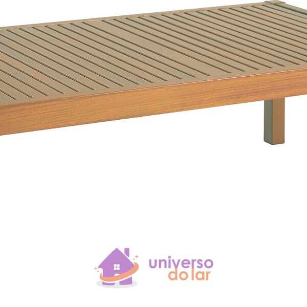 Mesa De Centro Grande De Madeira Jatobá Natural - Fitt Tramon