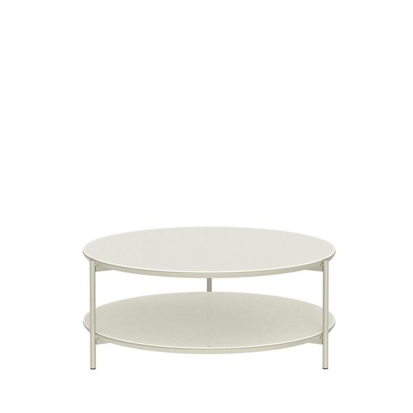 Mesa De Centro Hayden 90 Cm - Off White Fosco