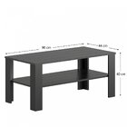 Mesa De Centro Hecol Móveis Onix Tx