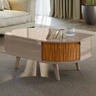 Mesa De Centro Indianápolis 2 Portas Fendi/naturale - Madetec