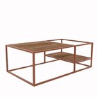 Mesa De Centro Industrial Artesano Vermont/cobre