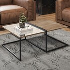 Mesa De Centro Industrial Aurora Demolição Preto - Ahazzo Móv