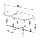 Mesa De Centro Industrial Complementos Preto