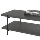 Mesa De Centro Industrial Para Sala Chumbo Luna Shop Jm