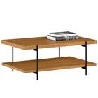 Mesa De Centro Industrial Para Sala Nature Fosco Luna Shop Jm