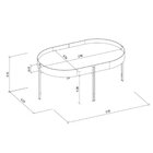 Mesa De Centro Industrial Para Sala Nature Fosco Mônaco Linea