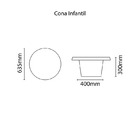 Mesa De Centro Infantil Cona Em Polietileno Rosa Tramontina