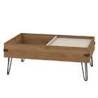 Mesa de Centro Iron - Lider Design - Buriti / Off white / Pre