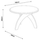 Mesa De Centro Jade Em Mdf Artely