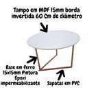 Mesa De Centro Jade Para Sala De Estar Pés De Aço Moderna