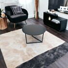 Mesa De Centro Jade Pé De Ferro Design Industrial Lançamento