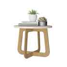 Mesa De Centro Jasmin Off White Carvalho Artely