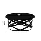 Mesa De Centro Jb 8045 Luxo Preto Fosco – Jb Bechara