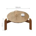 Mesa De Centro Julliane Champagne/cedro