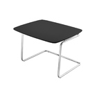 Mesa De Centro Kairos Base Cromada 54x43cm Larflex Preto