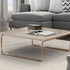 Mesa De Centro Kairos Pé Cobre Bisart Decor Artico