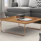 Mesa De Centro Kairos Pé Cobre Bisart Decor Castanho