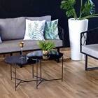 Mesa De Centro Lateral Redonda Preta Apoio Sofá - Preto