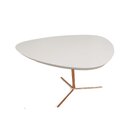 Mesa De Centro Líbano Palheta Metal 50x30 Off White