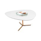 Mesa De Centro Líbano Palheta Metal 60x35 Branco