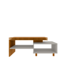 Mesa De Centro Lima Naturalle/off White - Bechara Móveis