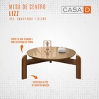 Mesa De Centro Lizz Champagne/cedro - Casa D