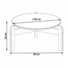 Mesa De Centro Lizz Champagne/cedro - Casa D