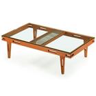 Mesa De Centro Los Ozki 150 Cm Madeira Eucalipto Cedro Corda