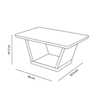 Mesa De Centro Lotus Creme  - D'rossi