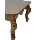 Mesa De Centro Luiz Xv Madeira Maciça Verniz Imbuia