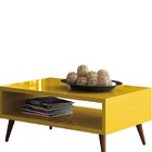 Mesa De Centro Luiza  Amarelo Banana Bit