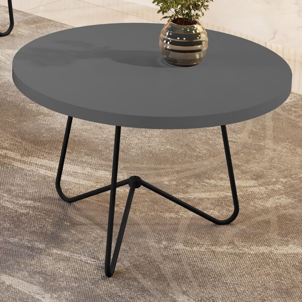 Mesa De Centro Luxo 100% Mdf Onix/preto 8006 - Jb Bechara