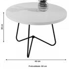 Mesa De Centro Luxo 100% Mdf Onix/preto 8006 - Jb Bechara