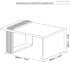 Mesa De Centro Luxo Nature/preto 8020 - Jb Bechara