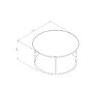 Mesa De Centro Maceió Proa Cimento Queimado