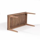 Mesa De Centro Madeira Maciça Riade Stain Castanho