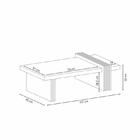 Mesa De Centro Malva Sem Espelho Carvalho Intense / Preto  -