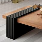 Mesa De Centro Malva Sem Espelho Nature / Preto - Fdecor