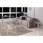 Mesa De Centro Mc113 De Alumínio C/ Tampo De Vidro – Alegro.