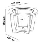 Mesa De Centro Mdf 60 Cm Sala De Estar 4 Arly