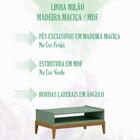 Mesa De Centro Mdf/madeira Maciça 2911 Milao Fnt