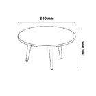 Mesa De Centro Mdf Skinny Patrimar