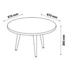 Mesa De Centro Mdf Skinny Patrimar