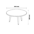 Mesa De Centro Mdf Skinny Patrimar