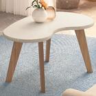 Mesa De Centro Mdf Tampo Curvo 91 Cm 4 Arly