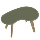 Mesa De Centro Mdf Tampo Curvo 91 Cm 4 Arly