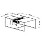 Mesa De Centro Metalic 100x60cm Estilo Industrial Móvel Na Ca