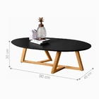 Mesa De Centro Mike Preto Amêndoa