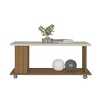 Mesa De Centro Mila Frisada Cinamomo/off White - Artely